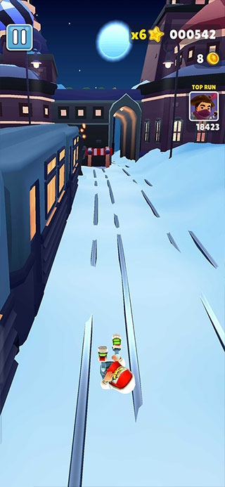 地铁跑酷国际服雪地版5
