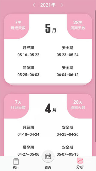 女生例假记录2